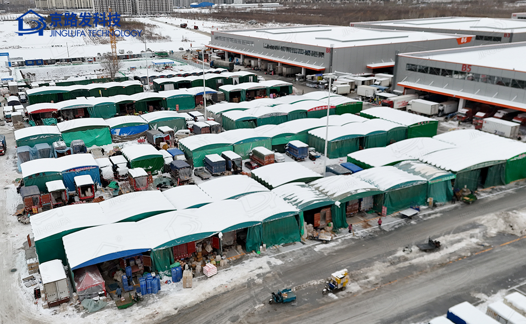 高碑店首衡市场推拉篷