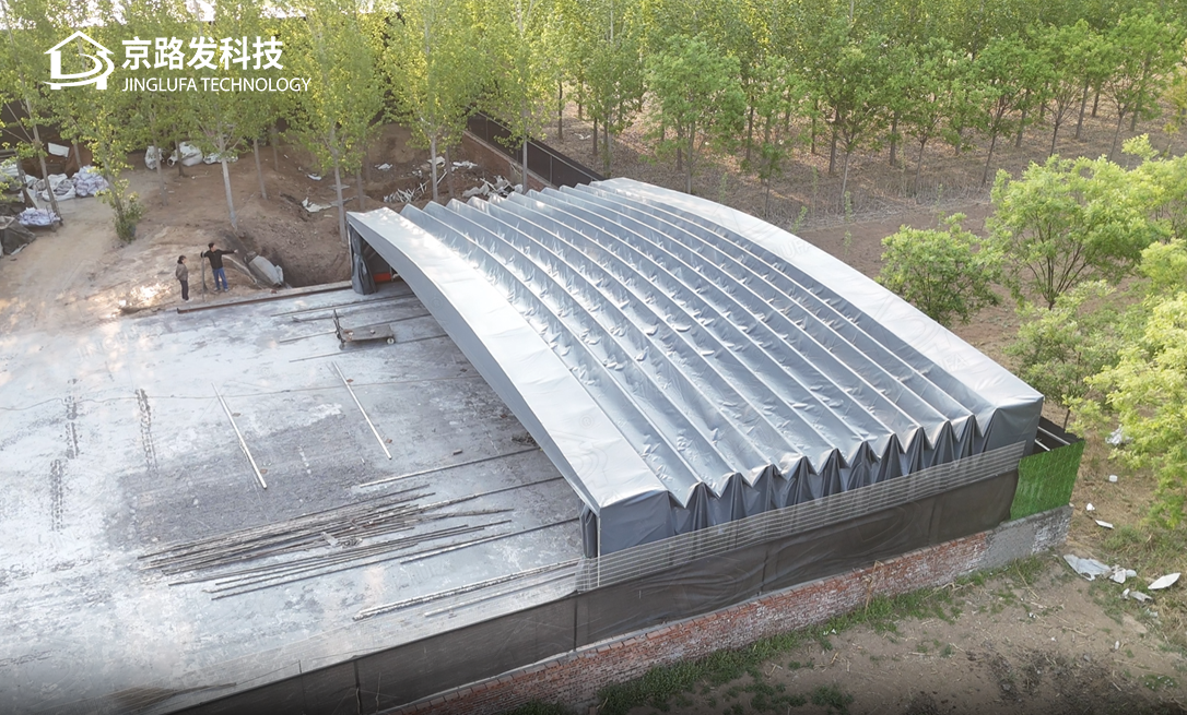 沧州泊头工业电动伸缩棚